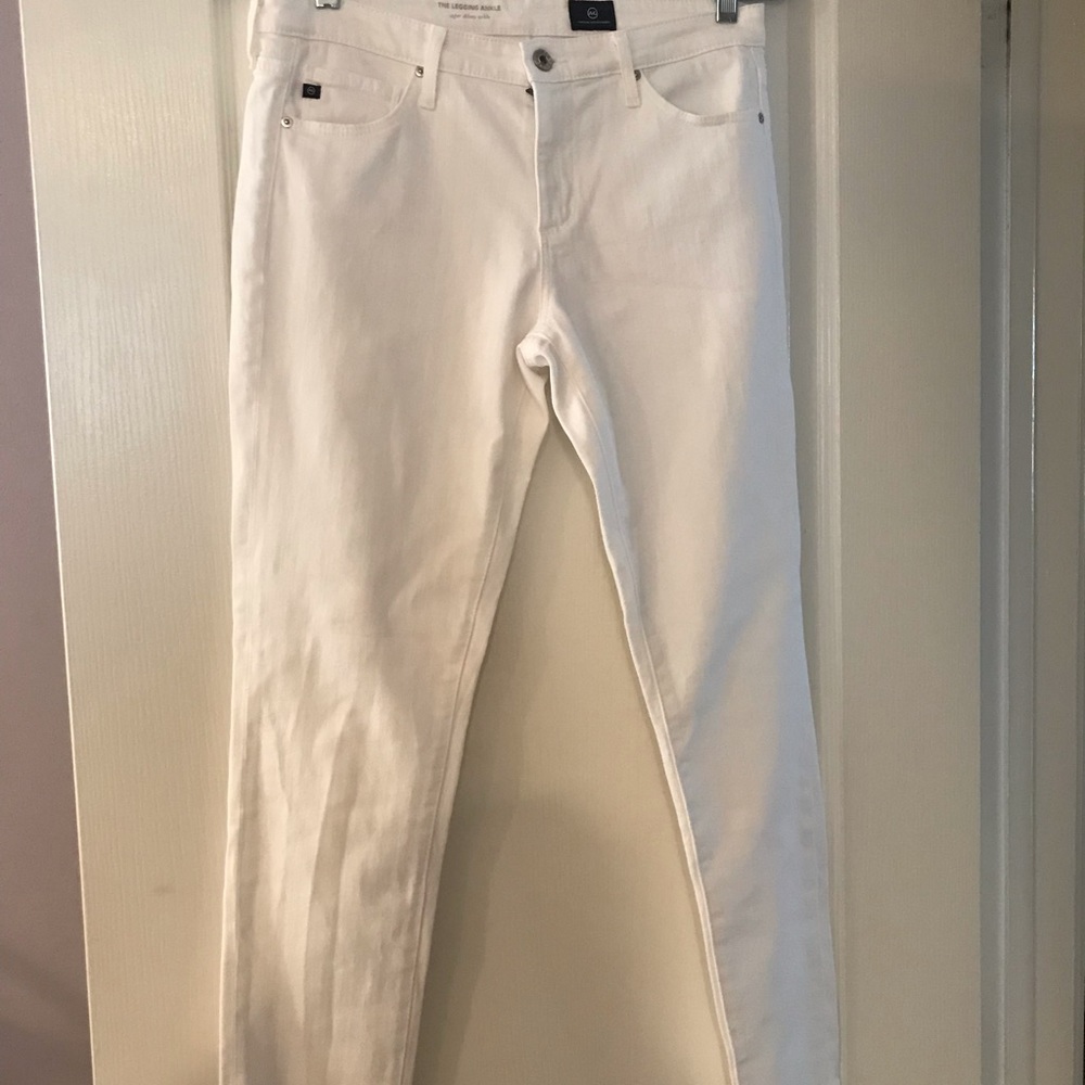 AG “the legging ankle” Jeans in white